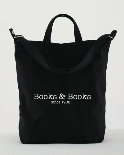 Books & Books Tote Bag in Black Canvas